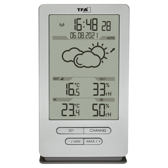 TFA XENA Radio Weather Station 35.1162.54 Plata