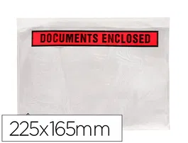 Q-connect Sobre Autoadhesivo Portadocumentos 225x165 mm Paquete 1000 Unidades