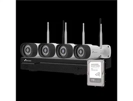 Nivian Kit Cámara CCTV WiFi Exterior 4 Cámaras 16 Canales 1TB