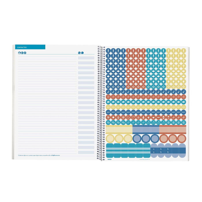 Finocam Cuaderno-Agenda del Docente Espiral 230x310mm Azul Finocam Cuaderno-Agenda del Docente Espiral 230x310mm Azul