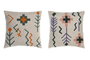 DKD Home Decor Set de 2 Cojines de Algodón Multicolor 45x15x45 cm