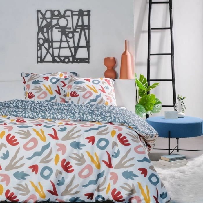 Today Juego de cama doble Sunshine 13.7 - 220 x 240 cm - 100% Algodón estampado Today Juego de cama doble Sunshine 13.7 - 220 x 240 cm - 100% Algodón estampado
