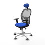 PIQUERAS Y CRESPO Silla de oficina Jorquera Azul y Gris