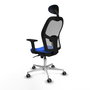 PIQUERAS Y CRESPO Silla de oficina Jorquera Azul y Gris