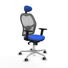 PIQUERAS Y CRESPO Silla de oficina Jorquera Azul y Gris