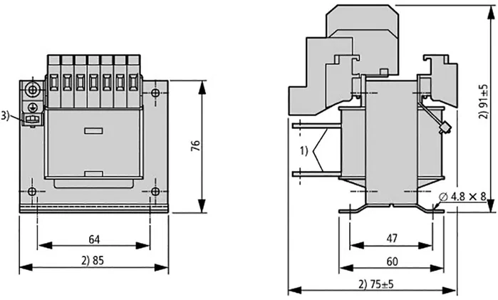 EATON ELECTRIC STN0.1-400/230 Transformador de red 100VA 400V/230V