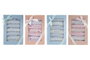 DKD Home Decor Set de 7 Baberos de Algodón Catalan Surtido de 4