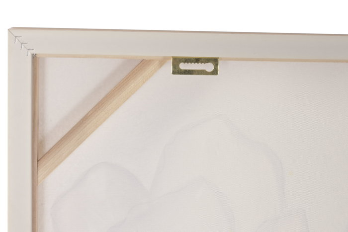 DKD Home Decor Cuadro Lienzo MDF Flores Surtido de 2 Unidades