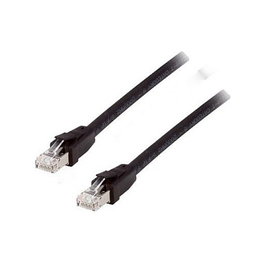 EQUIP Cable de Red RJ45 Cat8.1 3 metros Negro LSZH S/FTP Compatible 40GBase-T y PoE++ Patch Cord 608052