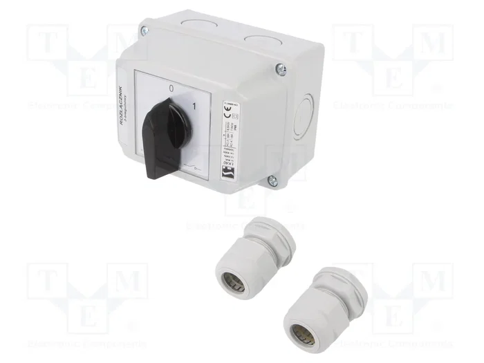 SPAMEL Interruptor de leva 40A 0-1 gris SPAMEL Interruptor de leva 40A 0-1 gris