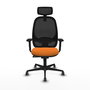 PIQUERAS Y CRESPO Silla de oficina Cilanco Naranja y Negro
