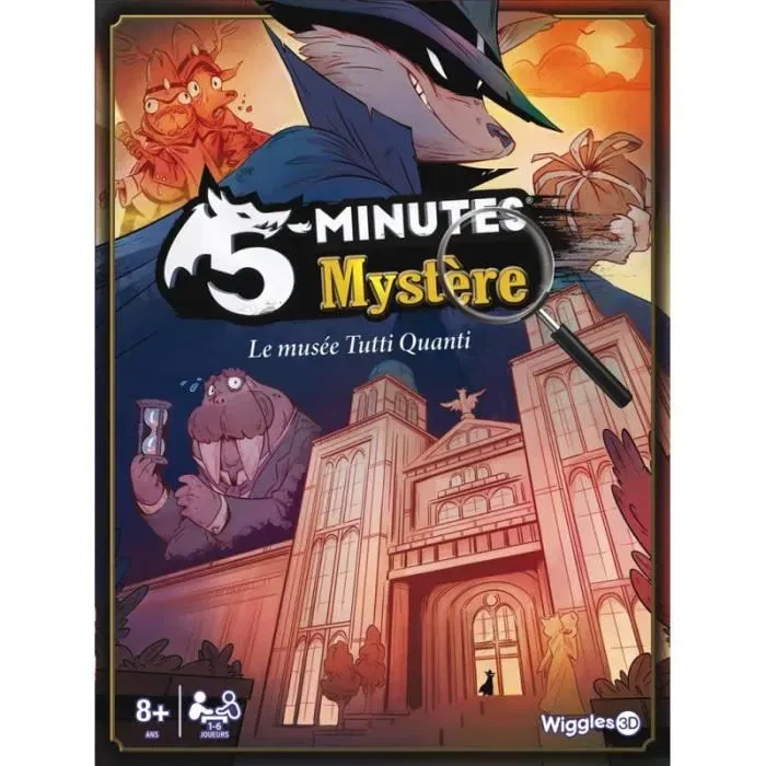 Asmodee Wiggles 3D 5 Minutes Mystery Juego de cartas Idioma francés