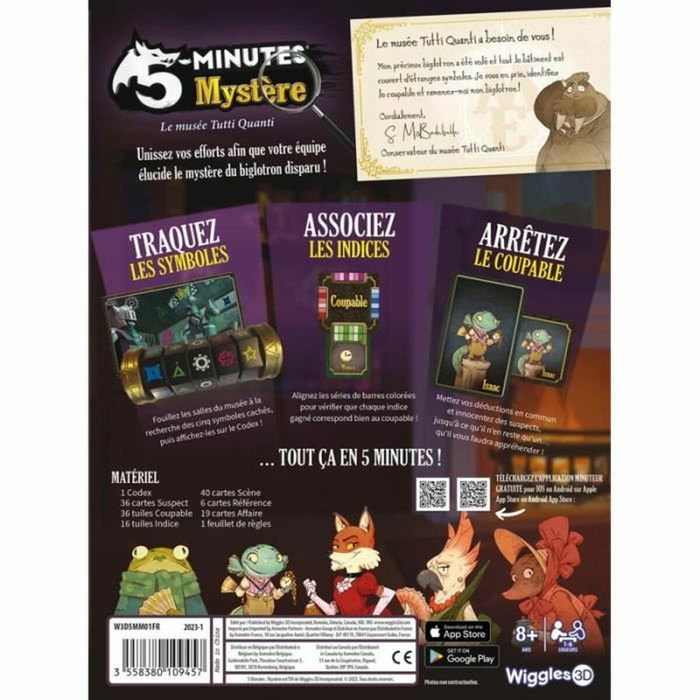 Asmodee Wiggles 3D - 5 Minutes Mystery Juego de cartas