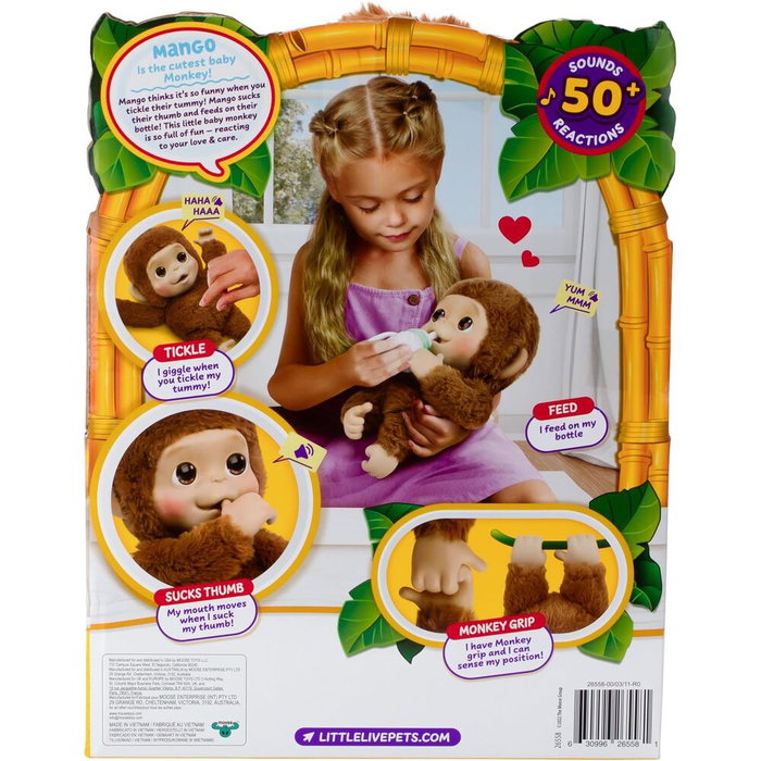 Moose Toys Little Live Pets My Baby Monkey Interactiva Moose Toys Little Live Pets My Baby Monkey Interactiva