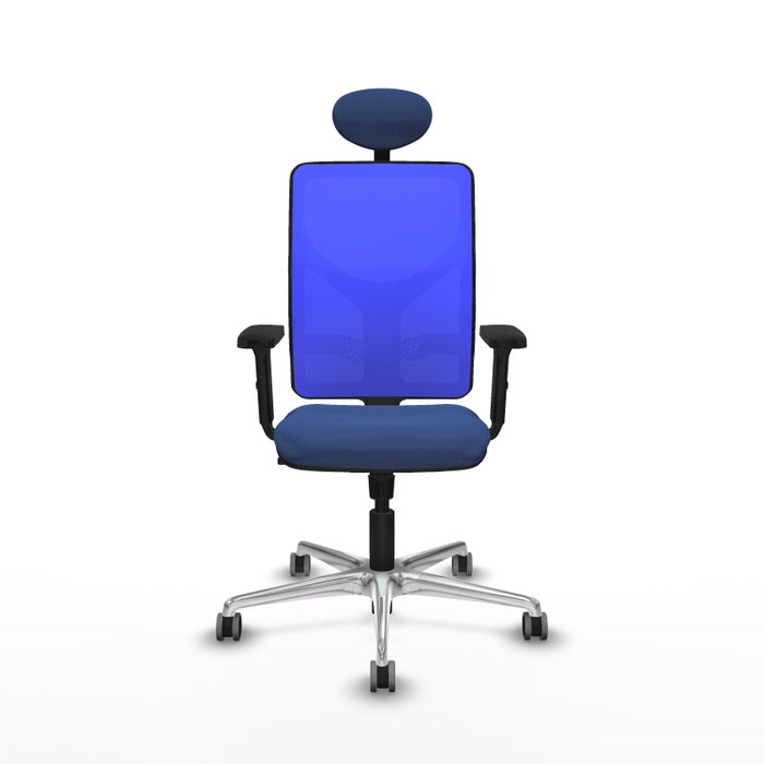 PIQUERAS Y CRESPO Silla de oficina Motilla con mecanismo Sincro, Azul