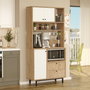 Hanah Home RE4-SW Armario Multiusos Roble y Blanco 88x180x35.5cm