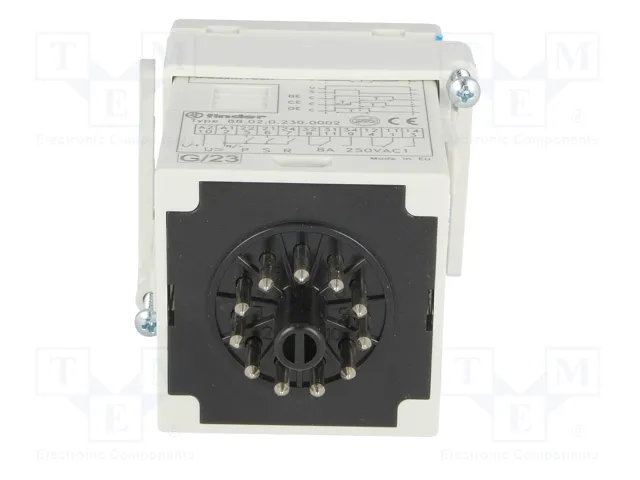 FINDER Relé de tiempo Serie 88, DPDT, 24-230V AC/DC FINDER Relé de tiempo Serie 88, DPDT, 24-230V AC/DC