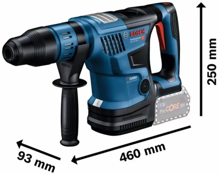 Bosch Professional Martillo Perforador a Batería SDS Max GBH 18V-36 C, Inalámbrico Profesional, 7.0 J, Compacto, Bluetooth