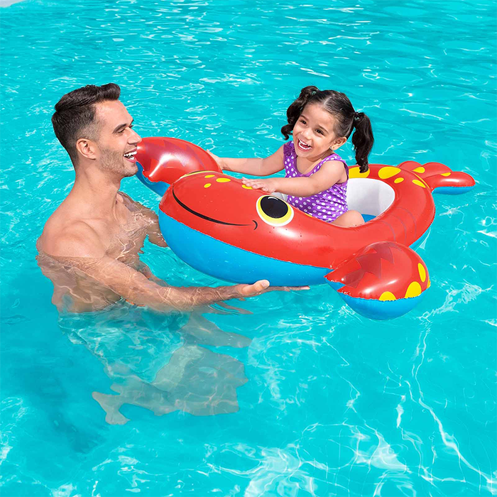 Bestway Barca Hinchable Infantil Animales Color Surtido 117x116/109x69 cm +3 Años Playa y Piscina 34170