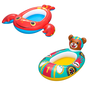 Bestway Barca Hinchable Infantil Animales Color Surtido 117x116/109x69 cm +3 Años Playa y Piscina 34170