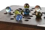 DKD Home Decor Juego Sheesham Cristal Solitario Marrón