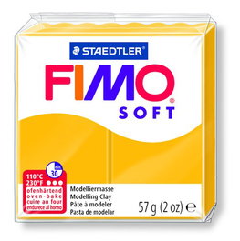 Pasta Modelar Fimo Soft Amarillo 57 Gr. (Set de 6)