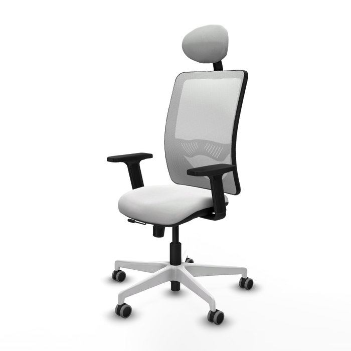 PIQUERAS Y CRESPO Silla de oficina Zulema Blanca con mecanismo Sincro/Traslack PIQUERAS Y CRESPO Silla de oficina Zulema Blanca con mecanismo Sincro/Traslack