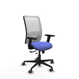 PIQUERAS Y CRESPO Silla de oficina Zulema Azul claro y Blanco