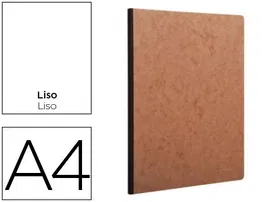 Clairefontaine Libreta age-bag tapa cartulina lomo cosido liso 96 hojas color havana 210x297 mm