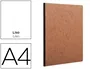 Clairefontaine Libreta age-bag tapa cartulina lomo cosido liso 96 hojas color havana 210x297 mm