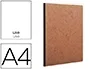 Clairefontaine Libreta age-bag tapa cartulina lomo cosido liso 96 hojas color havana 210x297 mm