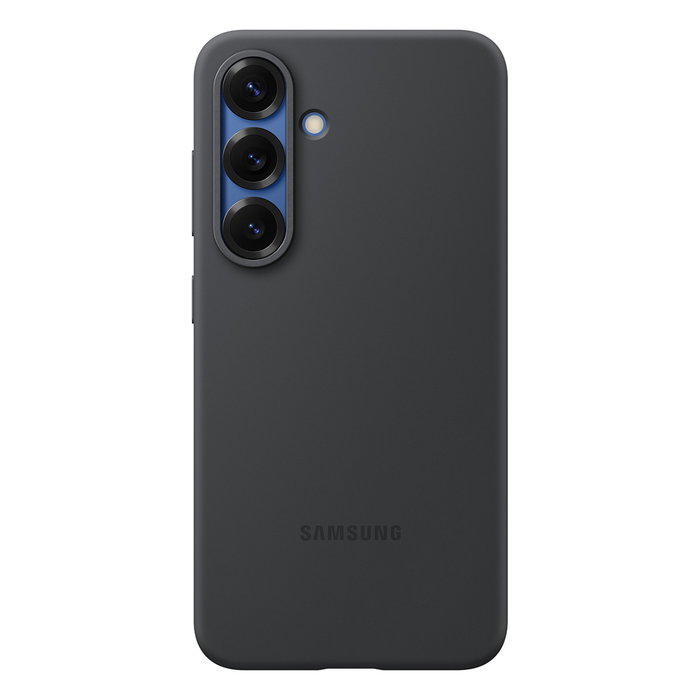 Samsung Funda de silicona para Galaxy S25 Negro
