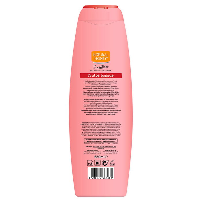 Natural Honey Gel de Ducha Frutos del Bosque Antioxidante 650 ml Natural Honey Gel de Ducha Frutos del Bosque Antioxidante 650 ml