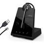 Jabra Engage 75 Convertible Auriculares Diadema Supraaural Inalámbricos DECT con Cancelación de Ruido y Voz HD para Oficina/Call Center - Negro