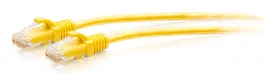 C2G Cable de Red Ethernet C2G30170 Patch Cat6a UTP 10 Gbps Snagless Slim 7ft (2.1m) Amarillo, Conectores RJ-45 Macho Chapados en Oro