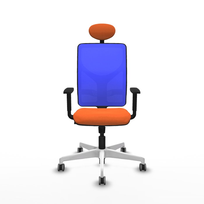 PIQUERAS Y CRESPO Silla de oficina Motilla con mecanismo Sincro, Naranja y Azul PIQUERAS Y CRESPO Silla de oficina Motilla con mecanismo Sincro, Naranja y Azul