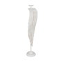Ixia Portavelas Hoja Blanco Metal Decoración