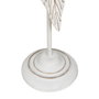 Portavelas Hoja Blanco Metal Decoración 23,50 X 22,50 X 118