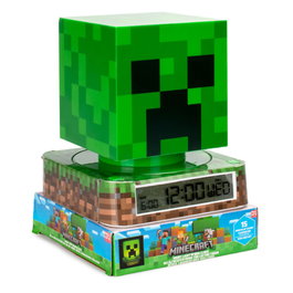 KIDS LICENSING Lámpara 3D Minecraft Creeper con Despertador