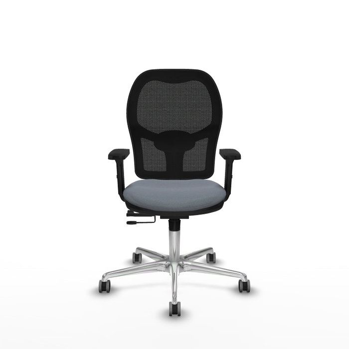 PIQUERAS Y CRESPO Silla de oficina Jorquera con mecanismo Sincro/Traslack, Gris y Negro PIQUERAS Y CRESPO Silla de oficina Jorquera con mecanismo Sincro/Traslack, Gris y Negro