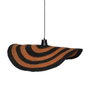 Ixia Lámpara de techo naranja-negro 75 x 75 x 7 cm