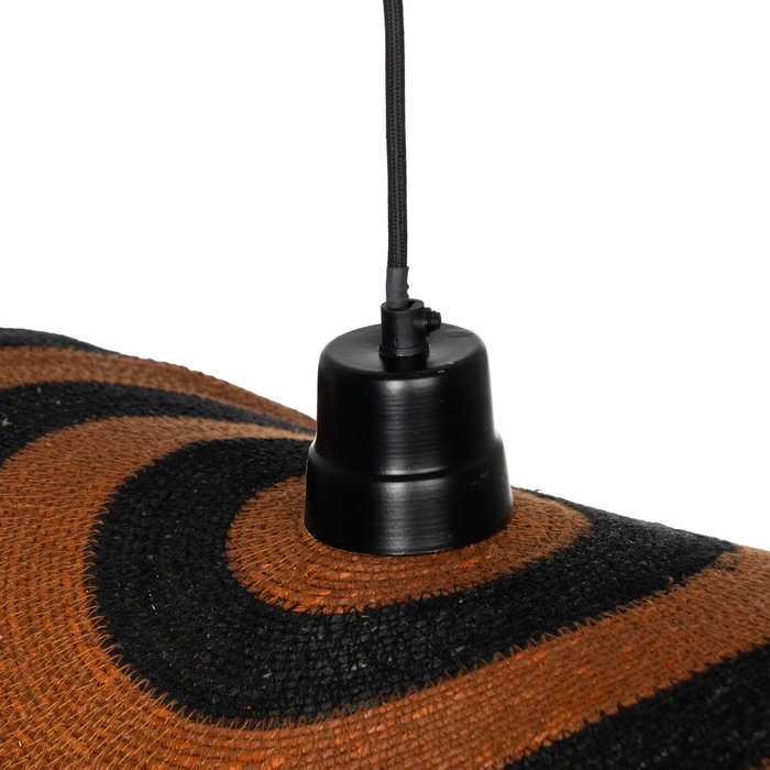 Lámpara Techo Naranja-Negro 75 X 75 X 7 cm
