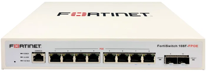 Fortinet FortiSwitch 108F-FPOE 10p 8xGE PoE+ 2xSFP L2+ Blanco Fortinet FortiSwitch 108F-FPOE 10p 8xGE PoE+ 2xSFP L2+ Blanco