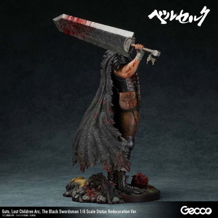 Berserk Estatua 1/6 Guts Lost Children Arc The Black Swordsman Redecoration Ver. 38 cm