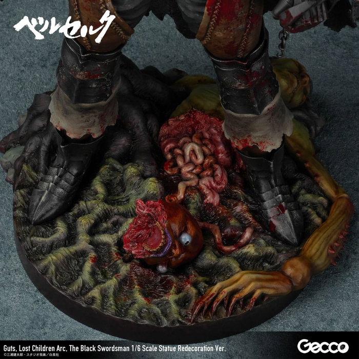 Berserk Estatua 1/6 Guts Lost Children Arc The Black Swordsman Redecoration Ver. 38 cm