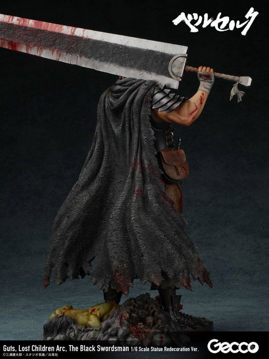 Berserk Estatua 1/6 Guts Lost Children Arc The Black Swordsman Redecoration Ver. 38 cm