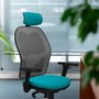PIQUERAS Y CRESPO Silla de oficina Jorquera Azul y Gris
