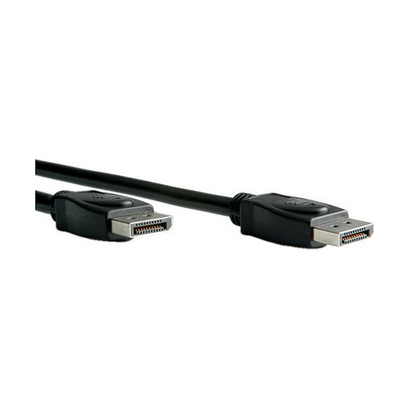 ROLINE Cable DisplayPort a DisplayPort 11.04.5762, 2 Metros, Macho a Macho, Versión 1.2, Negro, LSOH, Protección Magnética ROLINE Cable DisplayPort a DisplayPort 11.04.5762, 2 Metros, Macho a Macho, Versión 1.2, Negro, LSOH, Protección Magnética