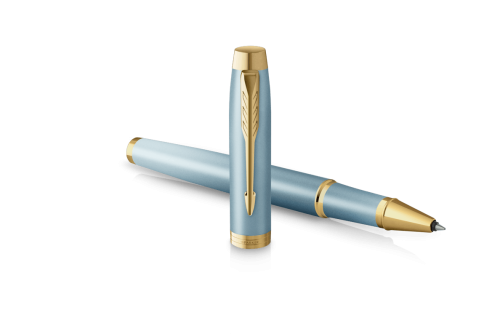 Parker Bolígrafo Roller IM Writing Rituals 2203893 Acabado Verde Degradado Punta Fina con Estuche Regalo