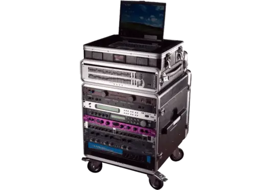 GATOR Rack Flight 19" Polietileno para 10 Unidades con Ruedas Gator